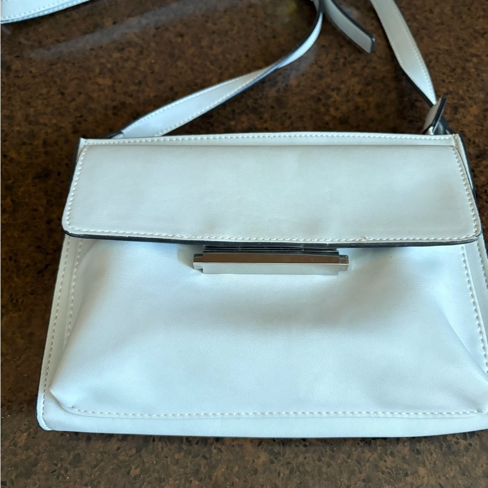 French Connection White Crossbody Bag
